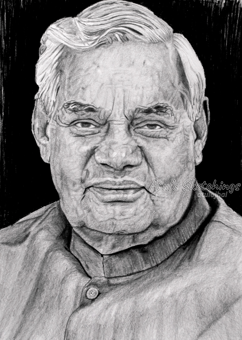 Atal Bihari Vajpayee Sketch