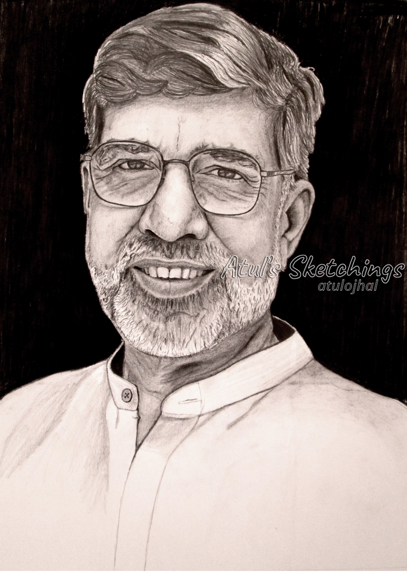 Kailash Satyarthi Sketch